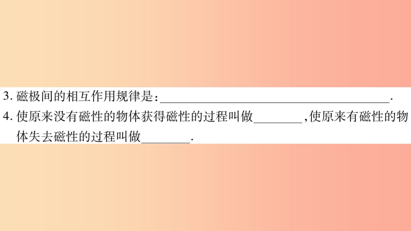 2019年秋九年级物理下册 16.1从永磁体谈起（第1课时）习题课件（新版）粤教沪版.ppt_第3页