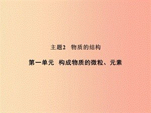 浙江省中考科學(xué)（化學(xué)部分）第二篇 主題2 第一單元 構(gòu)成物質(zhì)的微粒、元素課件.ppt