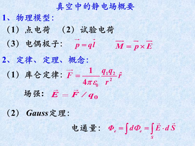 大学物理电磁学复习总结-电学复习小结.ppt_第2页