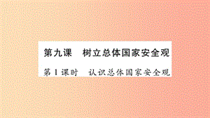 八年級(jí)道德與法治上冊(cè) 第4單元 維護(hù)國(guó)家利益 第9課 樹(shù)立總體國(guó)家安全觀 第1框 認(rèn)識(shí)總體國(guó)家安全觀習(xí)題.ppt