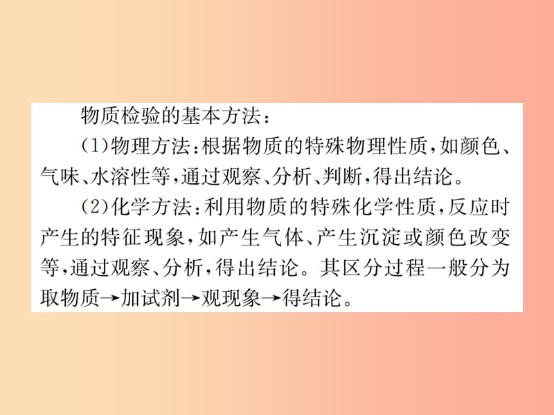 2019届九年级化学下册第十一单元盐化肥滚动小专题四物质的共存鉴别与除杂复习课件 新人教版.ppt_第3页