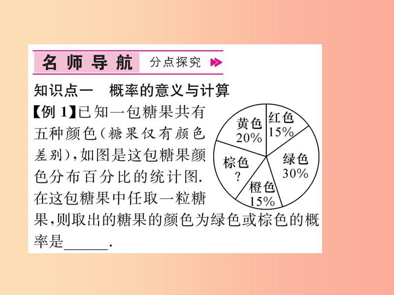 （遵义专版）2019秋九年级数学上册 第25章 概率初步 25.1 随机事件与概率 25.1.2 概率习题课件 新人教版.ppt_第3页