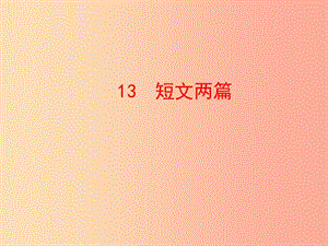 2019年九年級語文下冊 第四單元 13 短文兩篇課件 新人教版.ppt