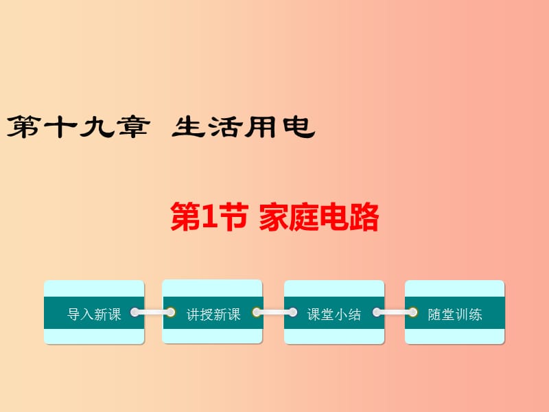 2019年春九年級(jí)物理全冊(cè) 第十九章 第1節(jié) 家庭電路課件 新人教版.ppt_第1頁