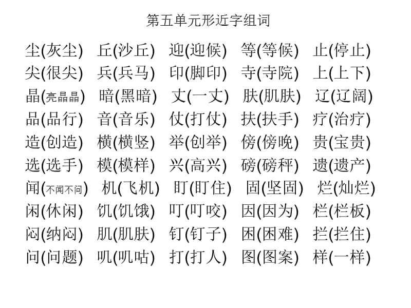 人教版三上第五单元形近字组.ppt_第2页