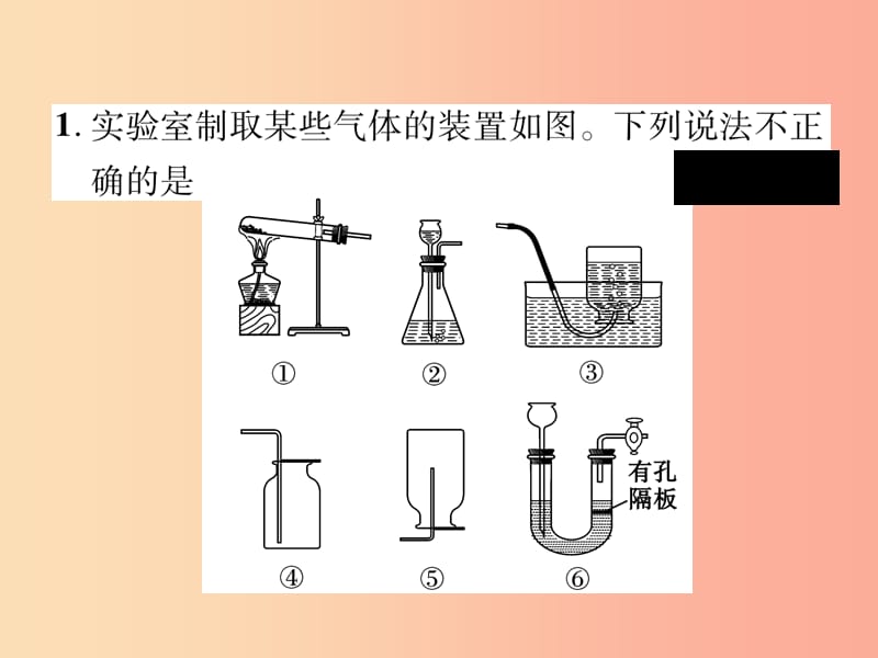 （百色专版）2019届中考化学毕业总复习 第2编 重点专题突破篇 专题突破5 常见气体的制取及净化课件.ppt_第2页