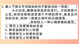 （江西專版）八年級(jí)語(yǔ)文上冊(cè) 微專題5 句子選用 仿用和句式變換習(xí)題課件 新人教版.ppt