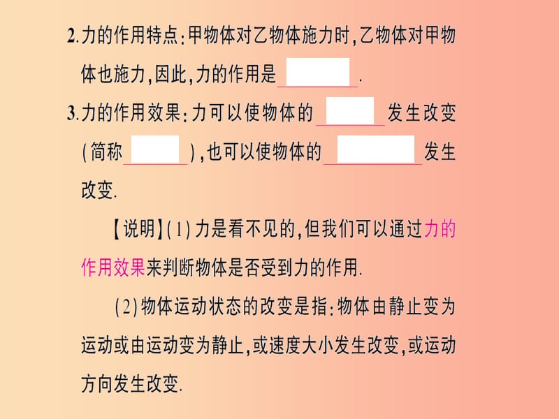 （遵义专版）2019年八年级物理全册 第六章 第一节 力习题课件（新版）沪科版.ppt_第3页