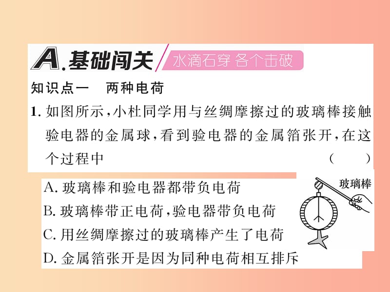 （安徽专版）2019秋九年级物理全册 第15章 第1节 两种电荷课件 新人教版.ppt_第2页