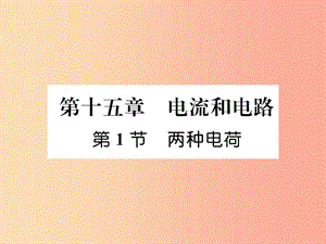 （安徽專版）2019秋九年級物理全冊 第15章 第1節(jié) 兩種電荷課件 新人教版.ppt