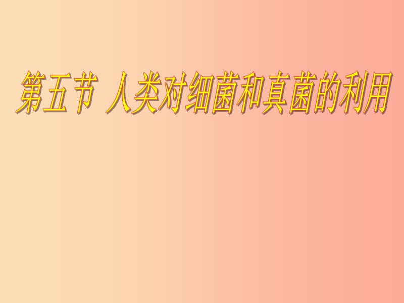 四川省八年级生物上册 第五节 人类对细菌和真菌的利用课件 新人教版.ppt_第2页