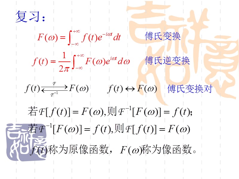 单位脉冲函数及傅里叶变换的性质.ppt_第1页