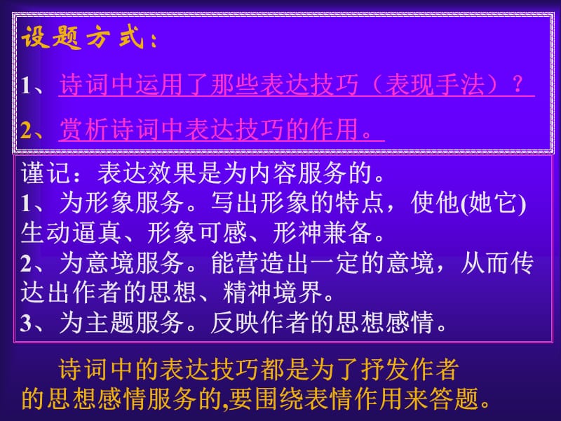 古诗词鉴赏复习-诗歌表达技巧赏析.ppt_第2页