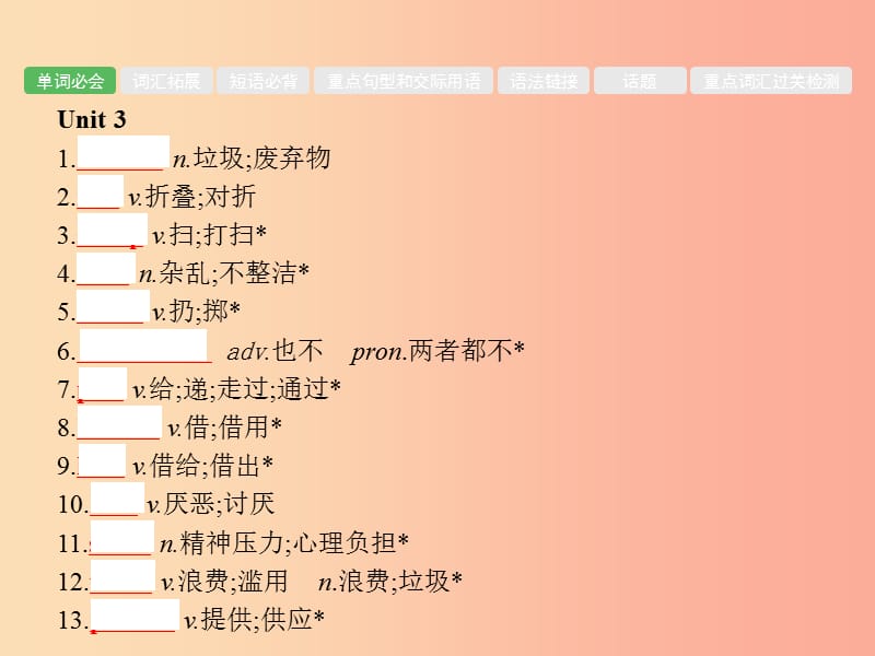 安徽省2019年中考英语总复习夯实基础第四部分八下第11课时Unit3_Unit4课件.ppt_第2页