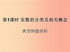 （遵義專用）2019屆中考數(shù)學復習 第1課時 實數(shù)的分類及相關概念 3 典型例題剖析（課后作業(yè)）課件.ppt