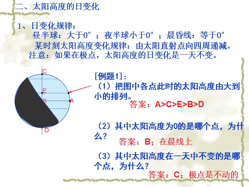 太阳高度角的大小及计算.ppt_第3页