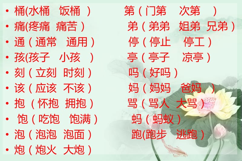 北师大四册第二单元归纳.ppt_第3页