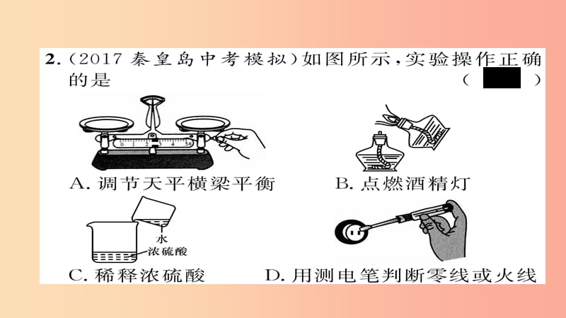 （河北专版）2019届中考化学复习 第二编 重点题型突破篇 专题3 理化选择题（精练）课件.ppt_第3页