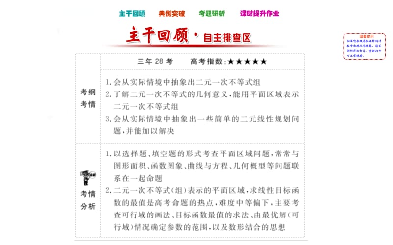 元一次不等式(组)与简单的线性规划问题.ppt_第2页