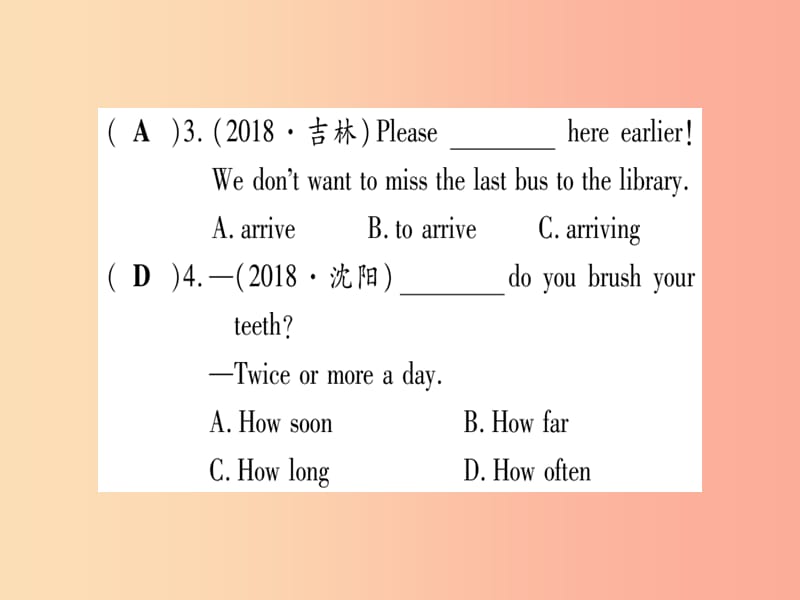 （课标版）2019年中考英语准点备考 第一部分 教材系统复习 考点精练三 七下 Units 5-6课件.ppt_第3页