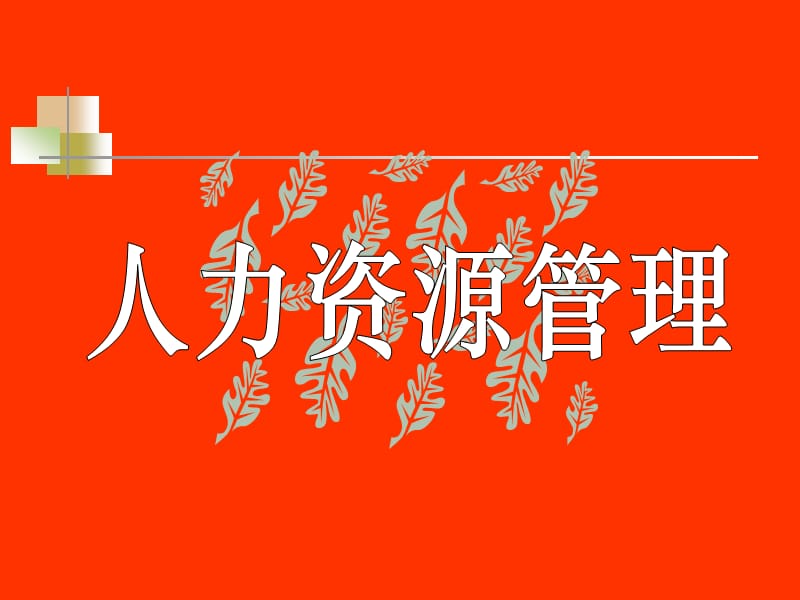 人力资源管理第一章.ppt_第1页