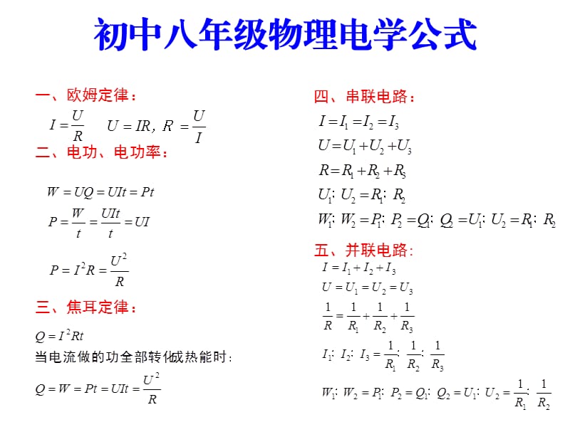 初中八年级物理电学计算复习.ppt_第1页