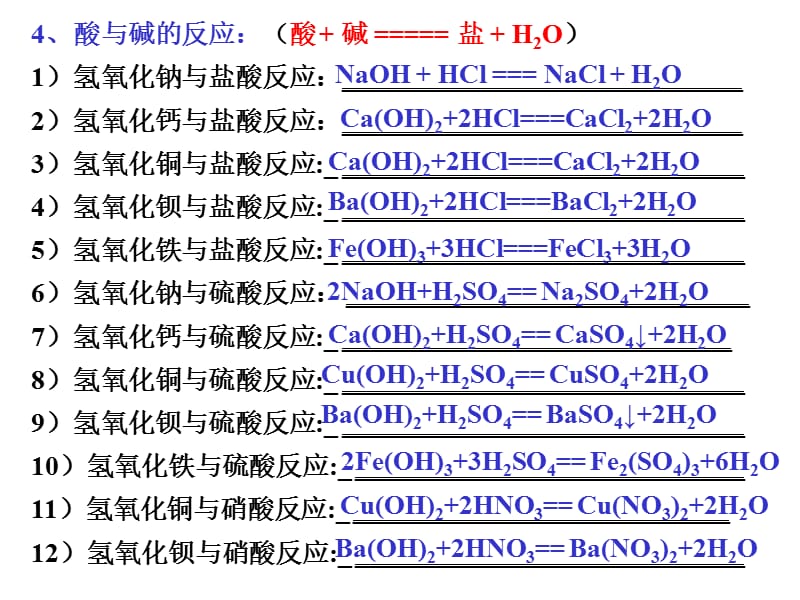 初中化学酸、碱、盐的化学方程式.ppt_第3页