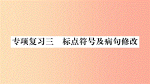 2019年七年級語文下冊 專項復(fù)習(xí)3 標(biāo)點符號及病句修改習(xí)題課件 新人教版.ppt