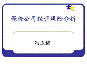 保險(xiǎn)公司經(jīng)營(yíng)風(fēng)險(xiǎn)分析.ppt