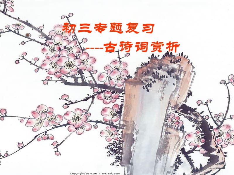 中考语文专题辅导古诗词阅读欣赏.ppt_第1页