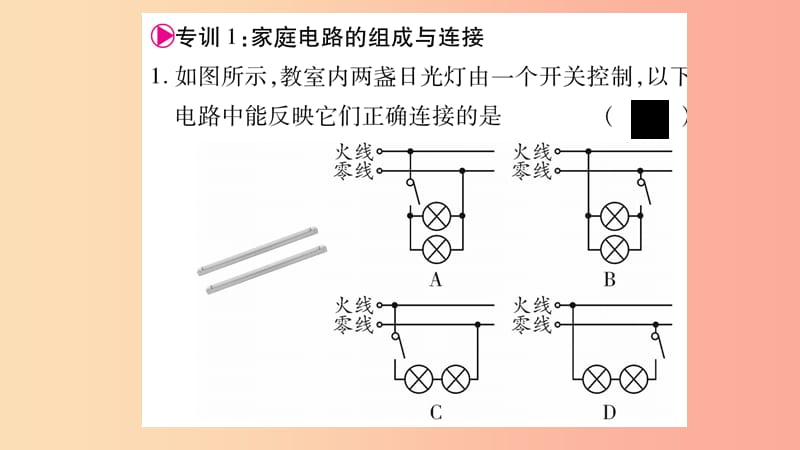 2019九年级物理下册第18章家庭电路与安全用电高频考点专训课件新版粤教沪版.ppt_第2页