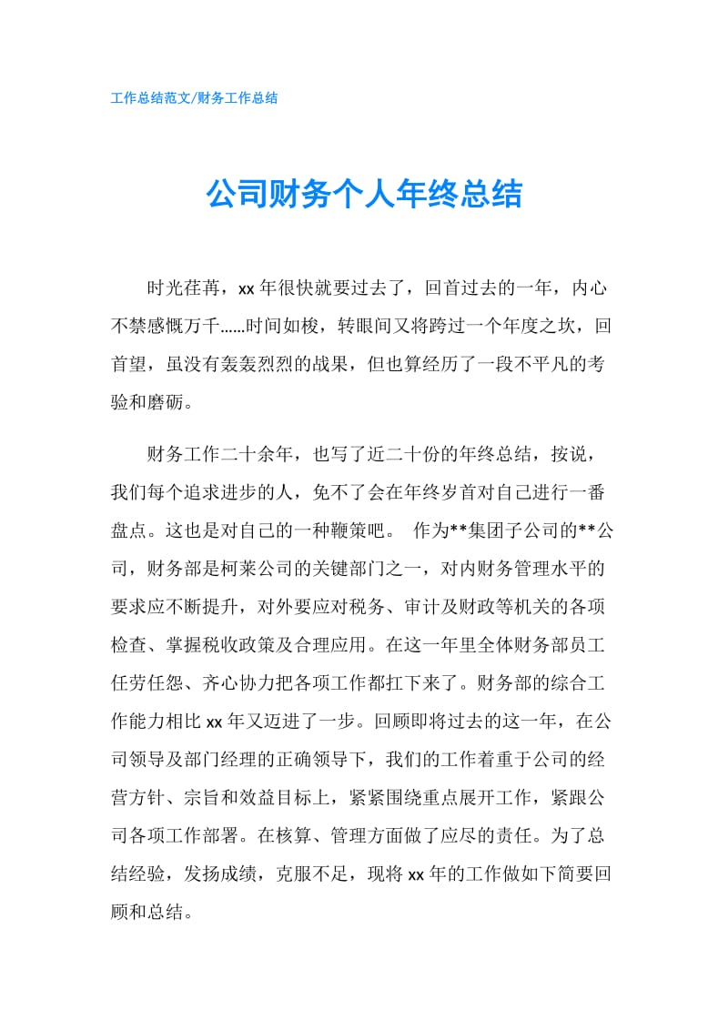 公司财务个人年终总结.doc_第1页