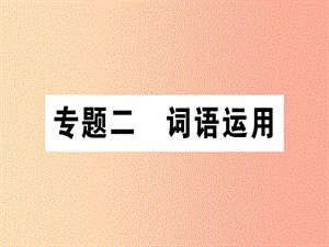 （通用版）2019年七年級語文上冊 專題二 詞語運用課件 新人教版.ppt