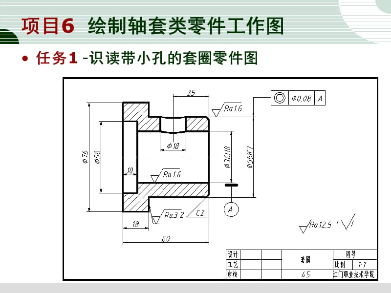 任务1识读带小孔的套圈零.ppt_第1页