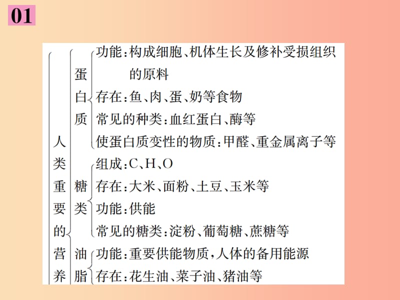 河南省2019年秋九年级化学下册第十二单元化学与生活单元复习十二习题课件 新人教版.ppt_第2页