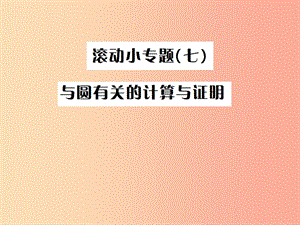 （全國通用版）2019年中考數(shù)學(xué)復(fù)習(xí) 第六單元 圓 滾動(dòng)小專題（七）課件.ppt