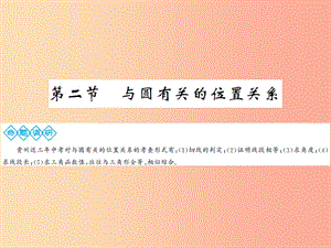 2019年中考數(shù)學(xué)總復(fù)習(xí) 第六章 圓 第二節(jié) 與圓有關(guān)的位置關(guān)系課件.ppt