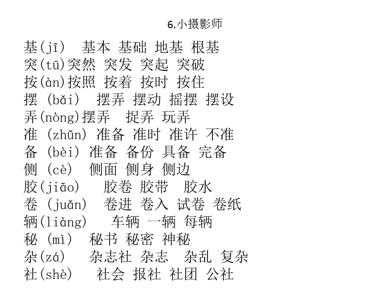 人教版三上第二单元生字组词.ppt_第3页