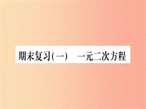 （江西專版）2019秋九年級(jí)數(shù)學(xué)上冊(cè) 期末復(fù)習(xí)（1）作業(yè)課件 新人教版.ppt