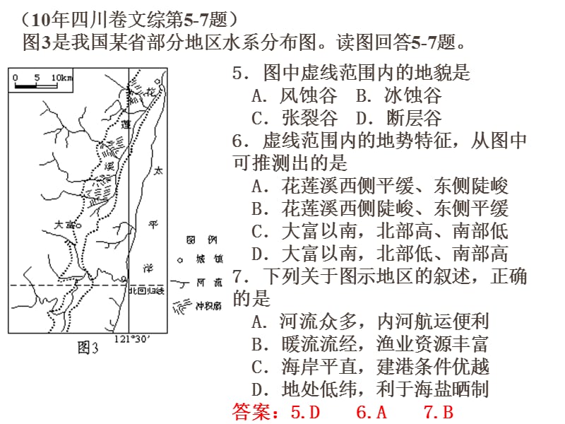 中国地理例题2010年高考.ppt_第2页