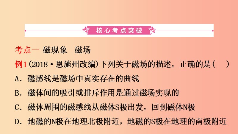 （江西专版）2019中考物理总复习 第十七讲 电与磁考点精讲课件.ppt_第2页