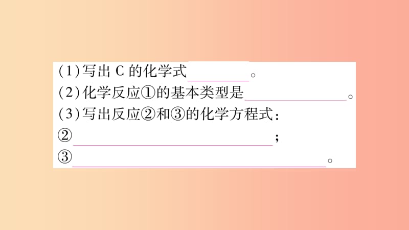 重庆市2019年中考化学复习 第二部分 重难题型专题突破 专题七 推断题（精讲）课件.ppt_第3页