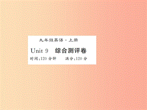 （湖北通用）2019年秋九年級(jí)英語(yǔ)全冊(cè) Unit 9 I like music that I can dance to測(cè)評(píng)卷新人教 新目標(biāo)版.ppt