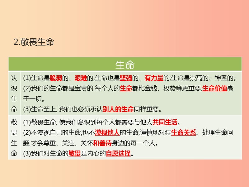 （江西专用）2019届中考道德与法治总复习 考点3 珍爱生命课件.ppt_第3页