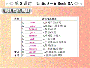 （人教通用）2019年中考英語復習 第一篇 教材過關(guān) 八上 第8課時 Units 5-6課件.ppt