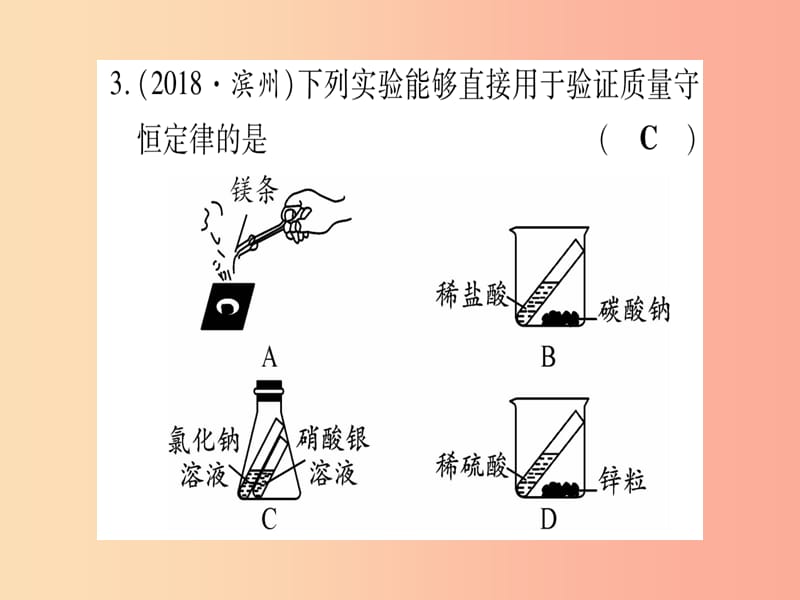 （湖北专版）2019中考化学总复习 第1部分 教材系统复习 九上 第5单元 化学方程式习题课件1.ppt_第3页