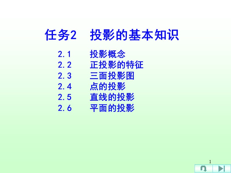 任务2投影的基础知识.ppt_第1页