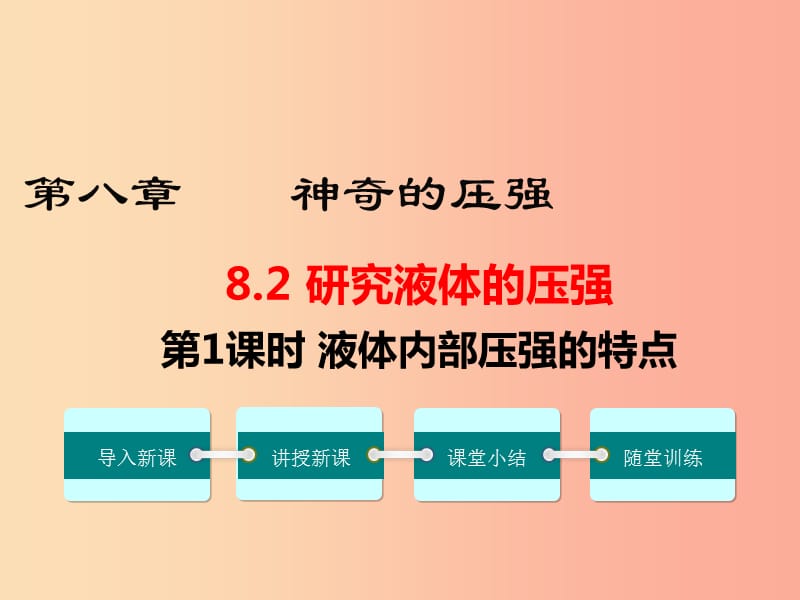 2019春八年级物理下册8.2研究液体的压强第1课时液体内部压强的特点课件新版粤教沪版.ppt_第1页