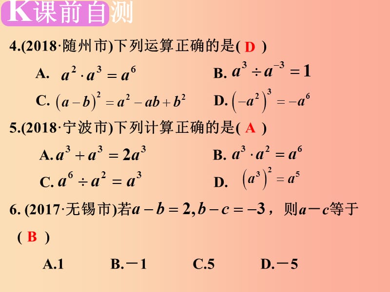 广东省2019届中考数学复习 第一章 数与式 第2课时 整式课件.ppt_第3页