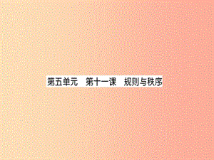 2019中考道德與法治復習 七下 第11課 規(guī)則與秩序課件 教科版.ppt